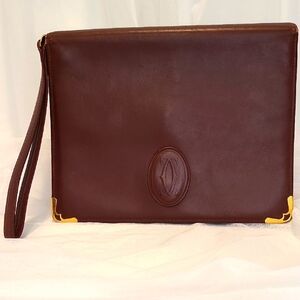 Cartier de Must Clutch With Wrist Strap
